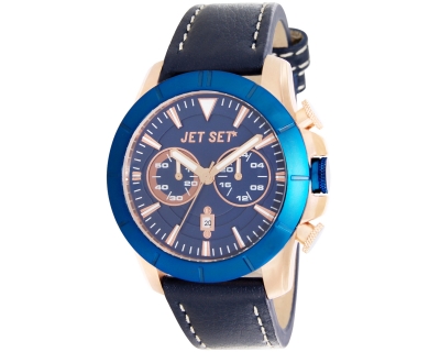 JET SET Watches Vienna Herrenarmbanduhr blau