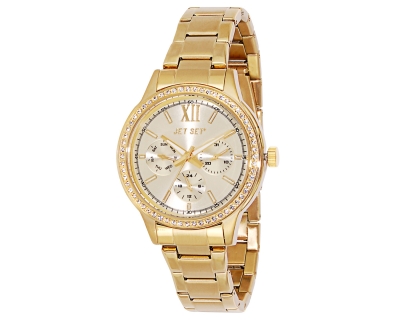 JET SET Watches Swag Gelbgold Damenarmbanduhr