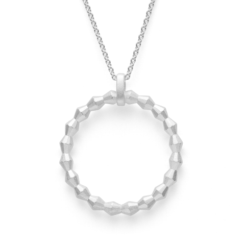 925/- Anhnger, rhodiniert, mattiert