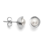 Bastian Inverun 925-/ Sterlingsilber, rhodiniert, matt, Zuchtperlen 2,16ct