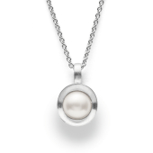 Bastian Inverun 925-/ Anhänger rhodiniert, matt, Zuchtperlen 2,66ct