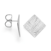 925/- Ohrstecker matt./gebstet, Dia. 0,02ct W-SI